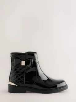 Bottes noires vernies Chelsea Baker by Ted Baker fille