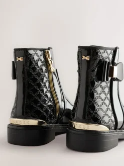 Bottes noires vernies Chelsea Baker by Ted Baker fille