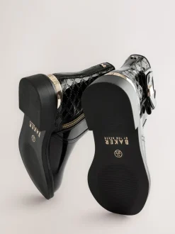 Bottes noires vernies Chelsea Baker by Ted Baker fille