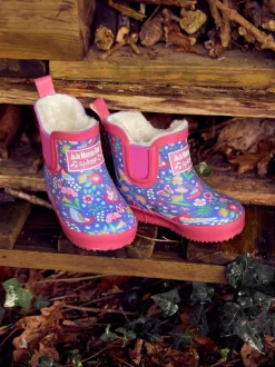 Bottines JoJo Maman Bébé à fleurs et doublure confortable