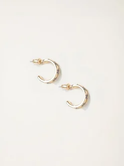 Boucles d’oreilles FatFace créoles en émail