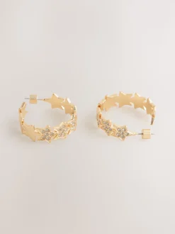 Boucles d’oreilles Rockett St George avec étoile scintillante