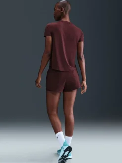 Bourgogne Crush - Nike Dri-FIT One Mid Rise 3 Inch 2-en-1 Shorts