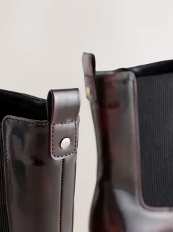 Bourgogne Rouge Brevet - Bottines Forever Comfort® à semelle crantée Chelsea