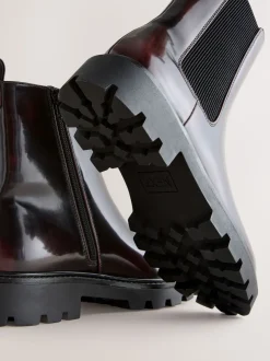 Bourgogne Rouge Brevet - Bottines Forever Comfort® à semelle crantée Chelsea