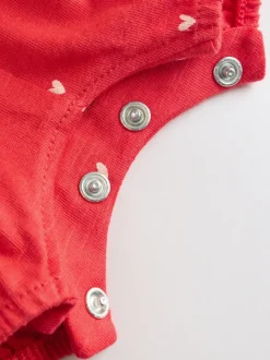 Boutonné imprimé Cœur Rouge - Barbotteuses