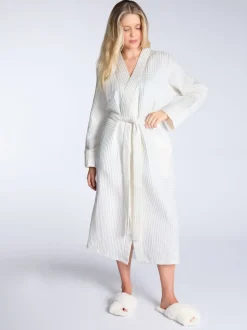 Boux Avenue Long Peignoir gaufré