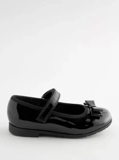 Brevet noir - Babies School en cuir avec nœud