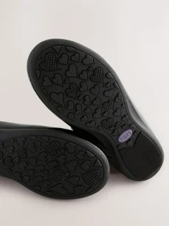 Brevet noir - Chaussures d’école de ballerine en cuir