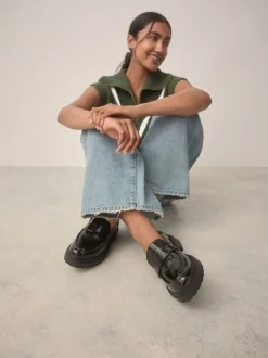 Brevet noir - Mocassins à semelle épaisse