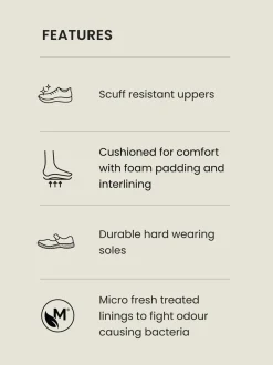 Brevet noir - Mocassins épais à pampilles pour l’école