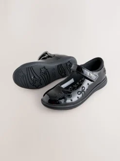 Brevet noir - Nœud Mary Jane Chaussures d'école