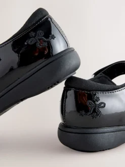 Brevet noir - Nœud Mary Jane Chaussures d'école