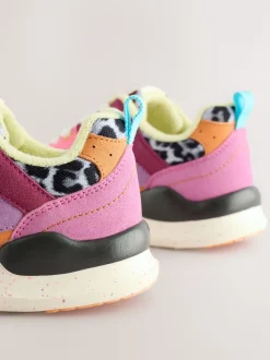 brillant - Baskets à lacets color block