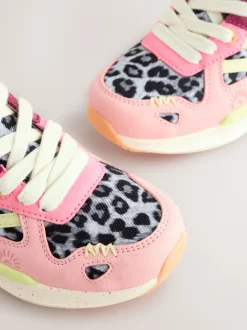 brillant - Baskets à lacets color block