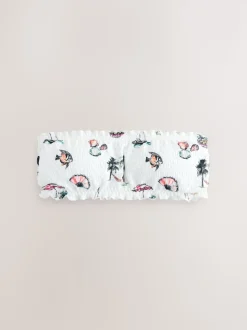 Broderie blanche conversationnelle - Haut de bikini Bandeau