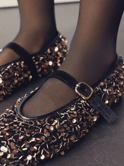 bronze - Chaussures Forever Comfort® Mary Jane avec ornements de sequins
