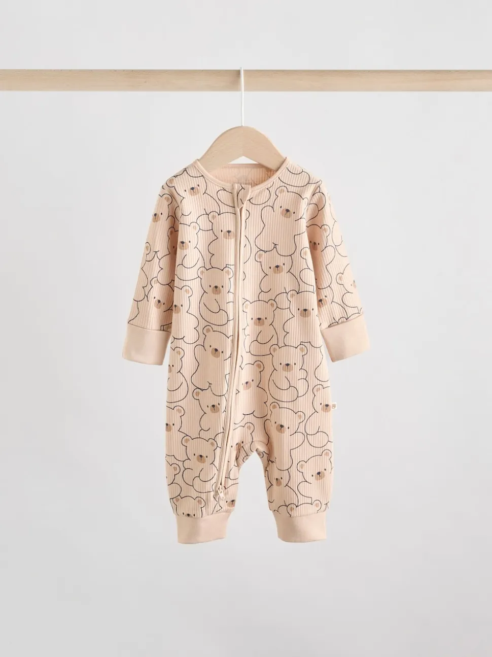 Brown/Marine - Lot de 3 dors-bien bébé en coton sans pieds à fermeture éclair bidirectionnelle (0mois-3ans)