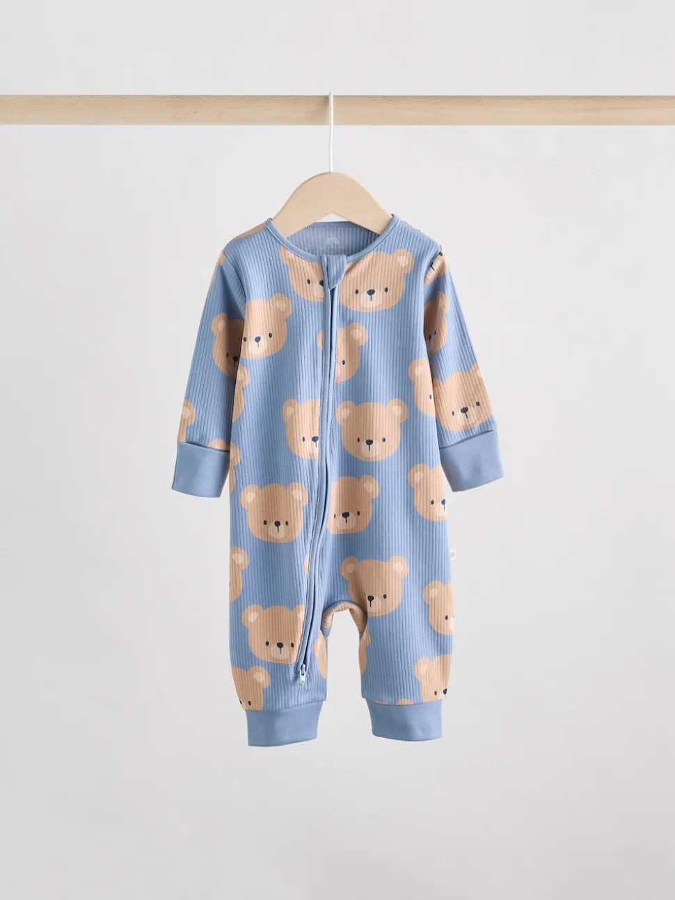 Brown/Marine - Lot de 3 dors-bien bébé en coton sans pieds à fermeture éclair bidirectionnelle (0mois-3ans)