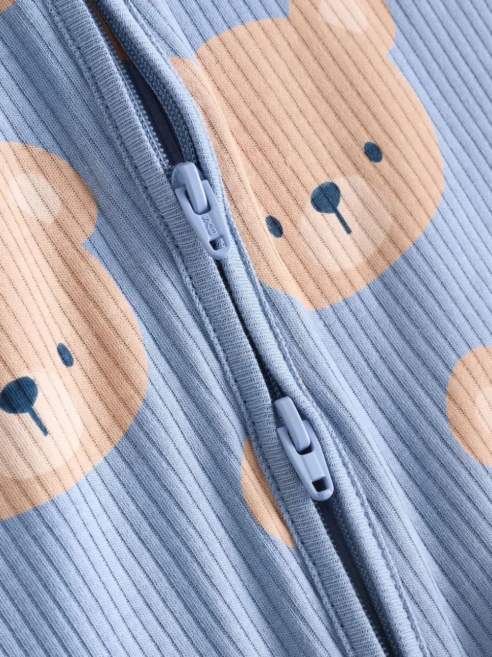 Brown/Marine - Lot de 3 dors-bien bébé en coton sans pieds à fermeture éclair bidirectionnelle (0mois-3ans)