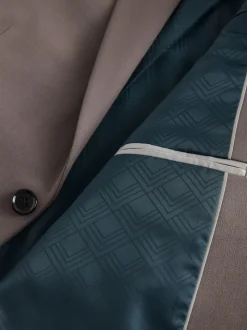 Brun clair - Ajustement régulier - Veste de costume stretch Motionflex