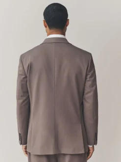 Brun clair - Ajustement régulier - Veste de costume stretch Motionflex