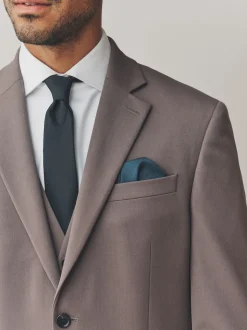 Brun clair - Ajustement régulier - Veste de costume stretch Motionflex