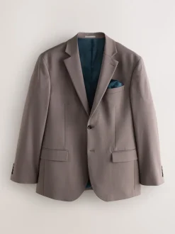 Brun clair - Ajustement régulier - Veste de costume stretch Motionflex