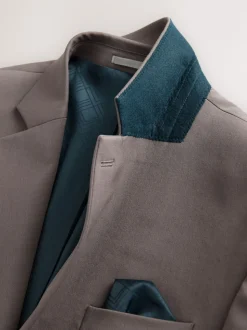 Brun clair - Ajustement régulier - Veste de costume stretch Motionflex