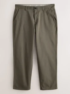 Brun clair - Coupe ample - Pantalon chino stretch