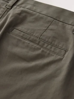 Brun clair - Coupe ample - Pantalon chino stretch