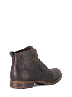 Brun clair - Coupe classique - Dune London bottines Simon en cuir robuste