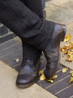 Brun clair - Coupe classique - Dune London bottines Simon en cuir robuste