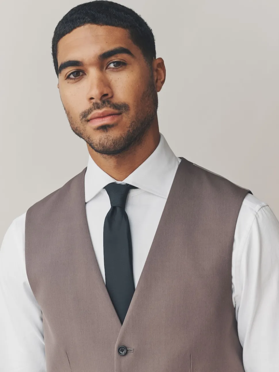 Brun clair - Gilet extensible Motionflex à coupe régulière