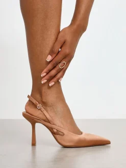 Brun clair - Linzi Rhea À attacher à l’arrière talons courts