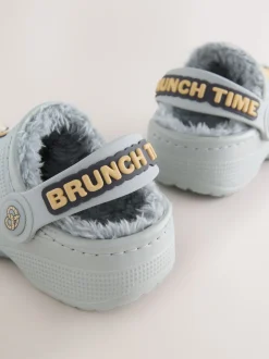 Brunch gris - Sabots chaussons