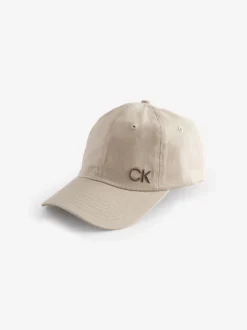 Calvin Klein Golf 100% coton sergé Casquette marron