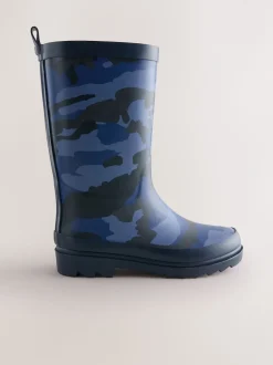 Camo bleu - Bottes en caoutchouc
