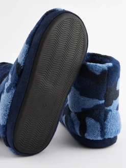 Camo bleu - Bottes Slipper