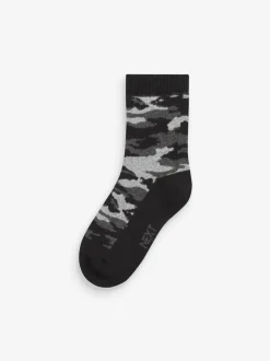 Camouflage - Chaussettes chaudes et thermiques en coton riche 5 Pack