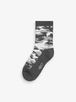 Camouflage - Chaussettes chaudes et thermiques en coton riche 5 Pack