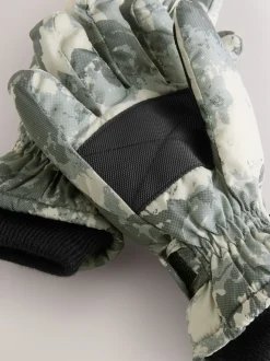 Camouflage vert - Gants de ski (3-16ans)