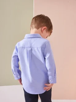 Caractère bleu - Chemise Oxford à manches longues (3mths-7yrs)