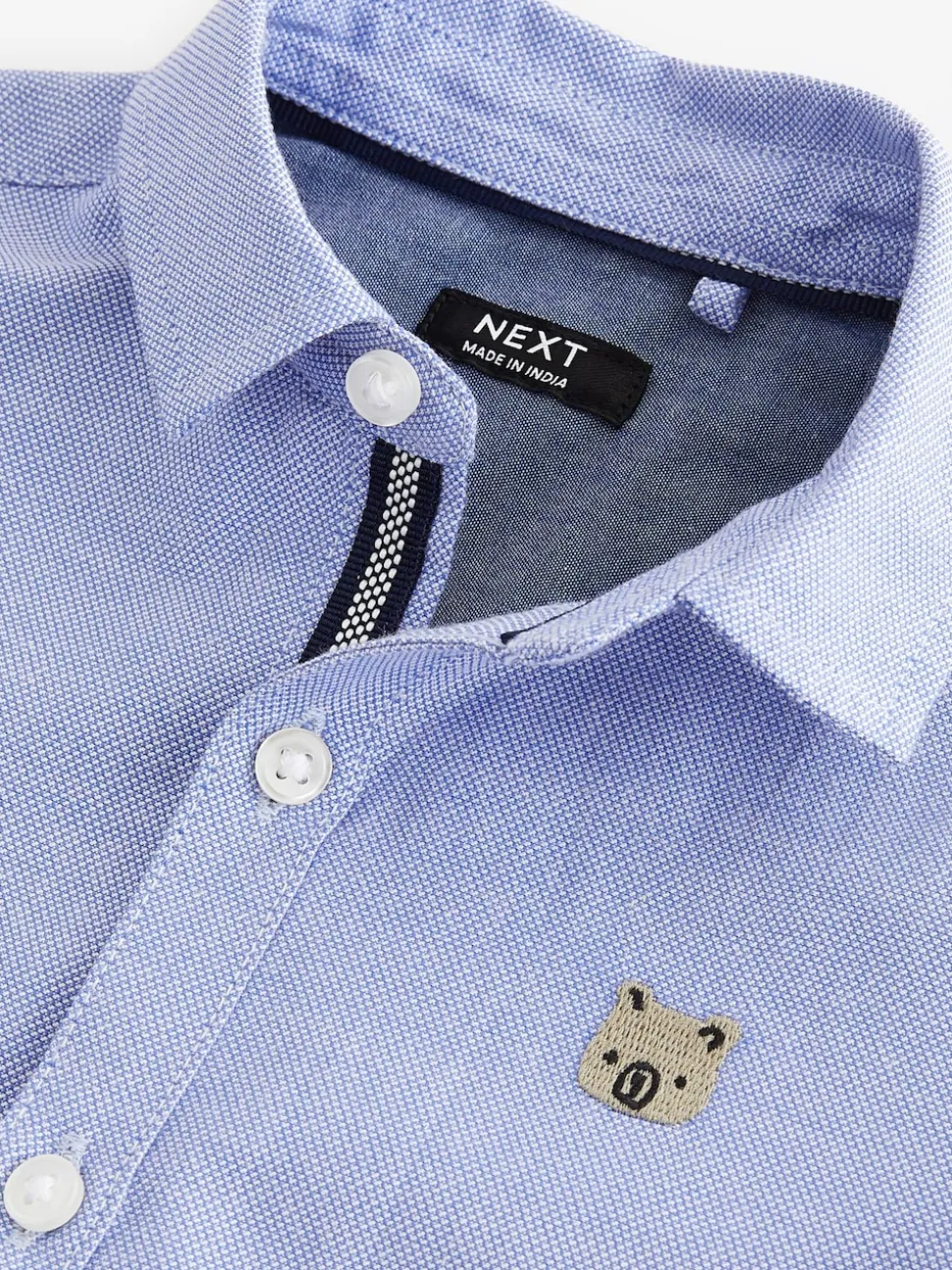 Caractère bleu - Chemise Oxford à manches longues (3mths-7yrs)