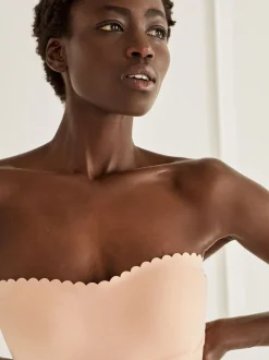 Caramel Nude - Dentelle de contrôle du ventre ferme Portez votre propre de soutien-gorge slip