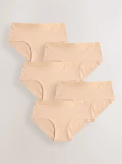 Caramel Nude - Paquet de slips taille basse 5 (5-16ans)