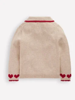 Cardigan Boden à col avec logo