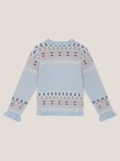 Cardigan Monsoon Swallow à Motif Fair Isle