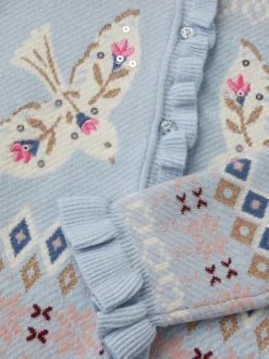Cardigan Monsoon Swallow à Motif Fair Isle