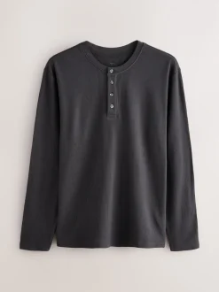 Carreaux gris ardoise - Ensemble pyjama Motionflex texturé confortable à manches longues